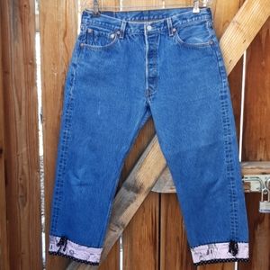 Vintage Levi's ieans redone custom design sz 32
